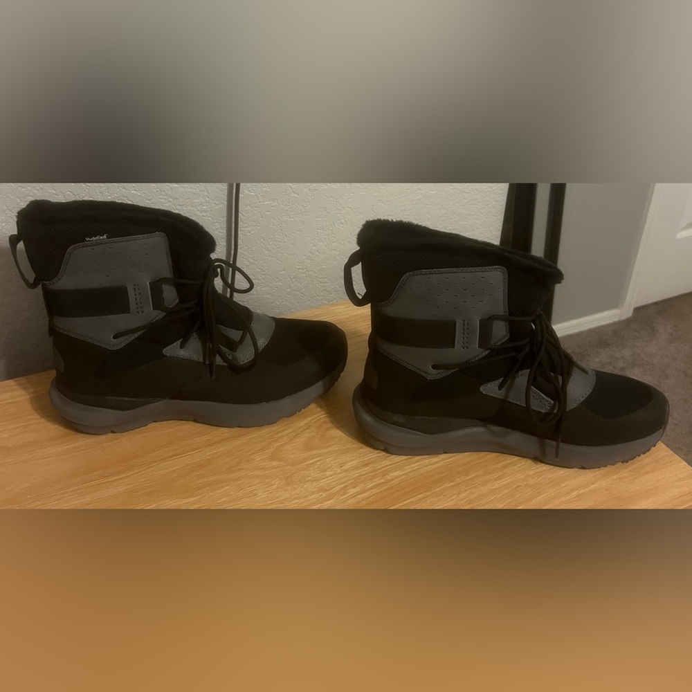 The North Face Black and Gray Winter Boots
